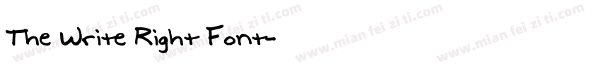 The Write Right Font字体转换